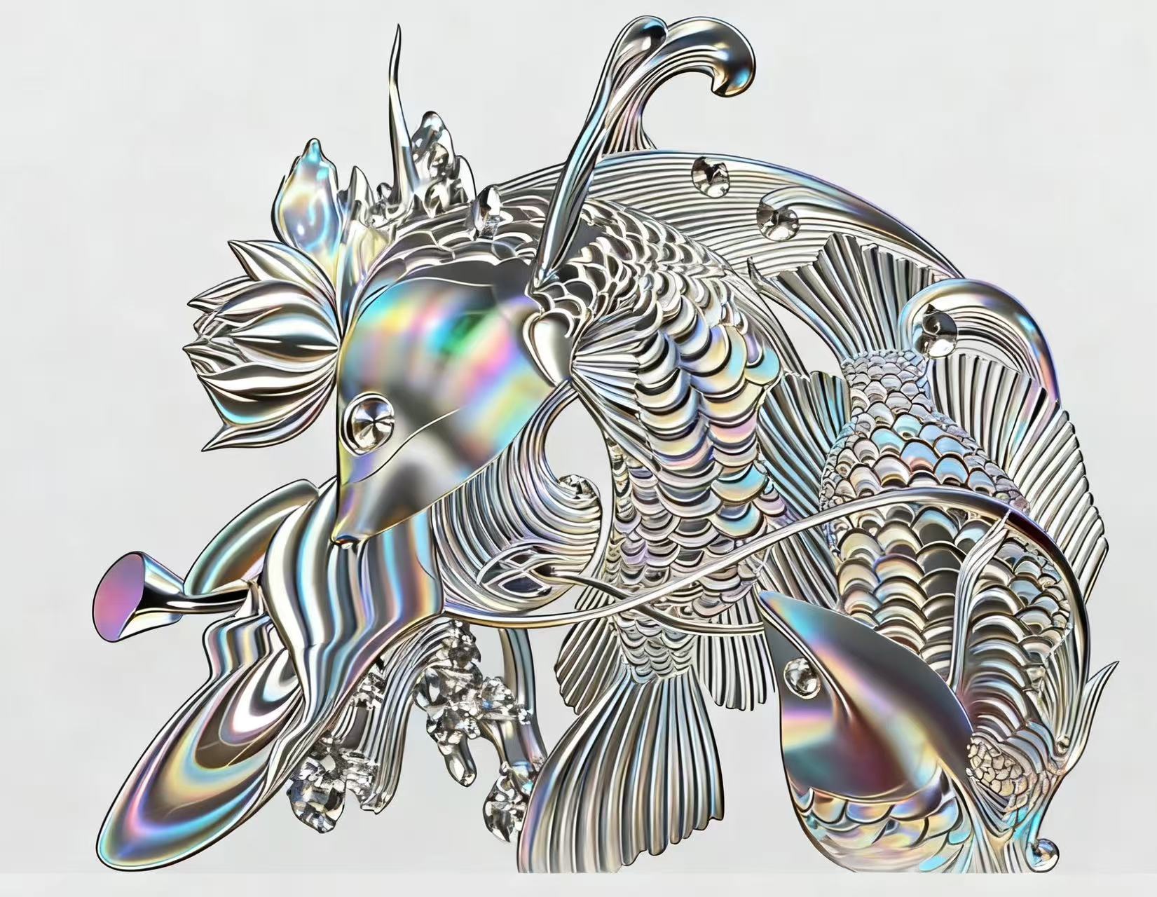 Platinum holographic anti-counterfeiting technology